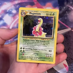 Pokemon TCG Meganium Neo Genesis Holo Rare Card #11/111 - Image 2