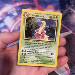 Pokemon TCG Meganium Neo Genesis Holo Rare Card #11/111 - Image 3