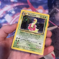 Pokemon TCG Meganium Neo Genesis Holo Rare Card #11/111 - Image 4