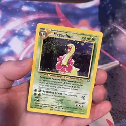 Pokemon TCG Meganium Neo Genesis Holo Rare Card #11/111 - Image 5
