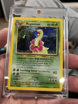 Pokemon TCG Meganium Neo Genesis Holo Rare Card #11/111 LP/Excellent Condition - Image 1
