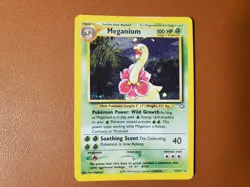 Meganium Neo Genesis Holo Rare Card 11/111 - MP - Pokemon TCG WOTC - Image 1