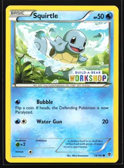 Squirtle 014/101 Build-A-Bear Workshop Stamped Promo Pokemon Card - Image 1
