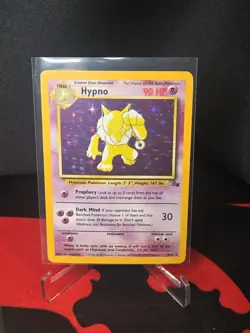 Hypno 8/62 Fossil Set Holo Rare Vintage Wotc Pokemon Card - Image 1