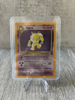 Hypno Pokemon Card Holo WOTC 8/62 Fossil Set Rare Vintage 1999 - Image 1