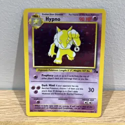 Hypno Pokemon TCG Holo Card 8/62 Fossil Set Rare WOTC NM - Image 1