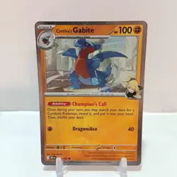 Pokemon Cynthia's Gabite (Cosmos Holo) 103/182 NM Miscellaneous Cards & Products - Image 1