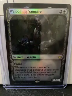 Welcoming Vampire NM FOIL SHOWCASE Innistrad: Crimson Vow MTG #287 - Image 1