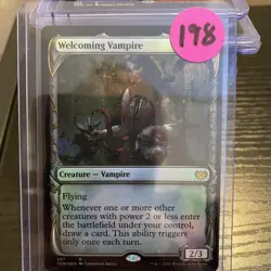 Welcoming Vampire NM FOIL SHOWCASE Innistrad: Crimson Vow MTG #287 - Image 3