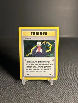 Pokemon TCG Giovanni 18/132 1st Edition Gym Challenge Holo Rare HP/DMG - Image 1