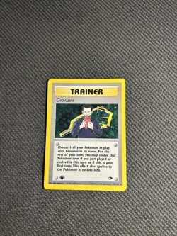Pokemon TCG Giovanni 18/132 1st Edition Gym Challenge Holo Rare HP/DMG - Image 3