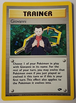 Giovanni 18/132 Pokemon Gym Challenge Holo Rare Trainer - Image 1