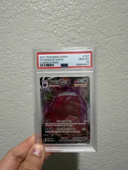 PSA 10 Gengar VMAX 157/264 Fusion Strike 2021 Pokemon Card - Image 1