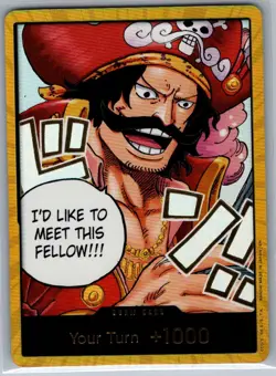 DON!! Card (Gol.D.Roger) (Gold) English Carrying On His Will - One Piece - NM - Image 1