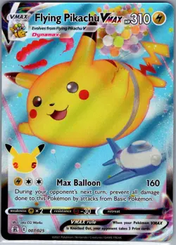 Flying Pikachu VMAX 007/025 Celebrations - Pokemon Card - NM - Image 1