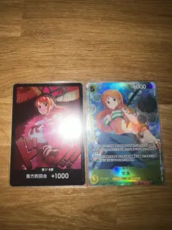 EB03-053 SR Nami (Alternate Art) + Heroines Nami DON!! Card CN | Near Mint+ - Image 1