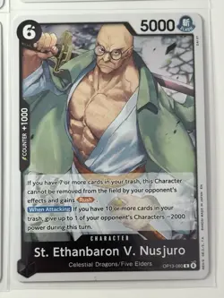 St. Ethanbaron V. Nusjuro OP13-080 Carrying On His Will 4 Foil Card Play Set - Image 5