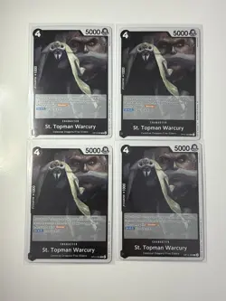 St. Topman Warcury OP13-089 Carrying On His Will 4 Foil Card Play Set One Piece - Image 1