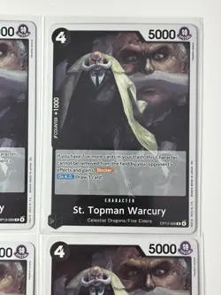 St. Topman Warcury OP13-089 Carrying On His Will 4 Foil Card Play Set One Piece - Image 3