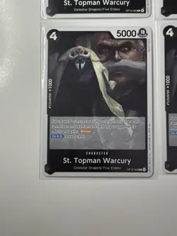St. Topman Warcury OP13-089 Carrying On His Will 4 Foil Card Play Set One Piece - Image 4