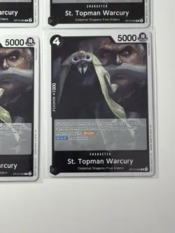 St. Topman Warcury OP13-089 Carrying On His Will 4 Foil Card Play Set One Piece - Image 5