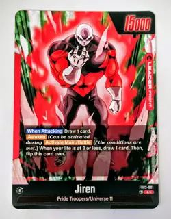 Jiren Leader Alt Art L FB03-001 Dragon Ball Super Fusion World Eng Card - Image 2