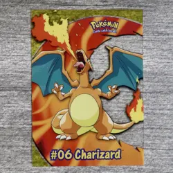 Charizard #06 Topps Pokemon TV Animation Edition Card PC3 MP-LP - Image 1