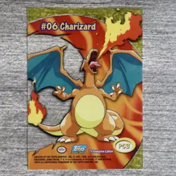 Charizard #06 Topps Pokemon TV Animation Edition Card PC3 MP-LP - Image 2
