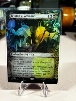 TRYSTANS COMMAND lorwyn eclipsed BORDERLESS 344 (FOIL) - SHIPS NEXT DAY! - Image 1