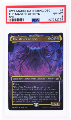 2024 Magic the Gathering Commander Duskmourn House of Horror Master Keys PSA 8 - Image 1