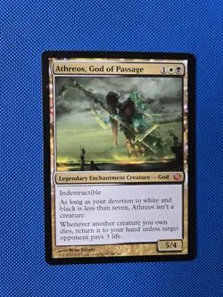Magic the Gathering Journey Into Nyx Athreos, God of Passage LP/NM - Image 1