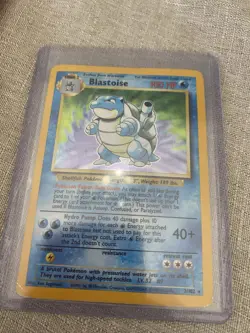 Pokemon TCG Blastoise Base Set Holo Unlimited Rare Card 2/102 HP - Image 1