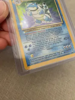 Pokemon TCG Blastoise Base Set Holo Unlimited Rare Card 2/102 HP - Image 3
