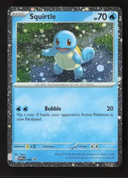 Squirtle - (Cosmos Holo) SV: Scarlet & Violet Promo Cards 048 NM Pokemon TCG - Image 1