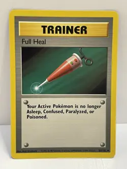 Pokemon WOTC TCG Vintage Full Heal 082/102 Base Set Regular LP - Image 1