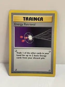 Pokemon WOTC TCG VTG Energy Removal 092/102 Pokemon Base Set (Shadowless) MP - Image 1