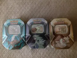 2024 Pokemon TCG Triple Whammy Tins 2 Complete Full Art Sets Brand New Sealed - Image 3