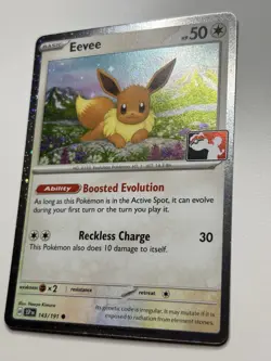 Eevee 143/191 NM Cosmos Holo STAMPED SSP [Play! Pokemon Prize Pack Series 7] - Image 3