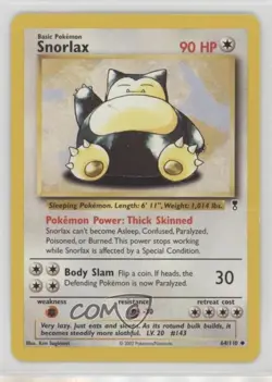 Snorlax Pokemon Legendary Collection #64 2002 - Image 1