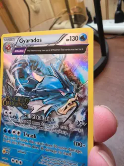 Pokemon Ancient Origins Prerelease Promo Holo Gyarados XY60 Black Star - Image 3