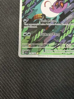 Pokemon TCG Arbok Card 176/162 Temporal Forces Holo Illustration Rare - Image 2
