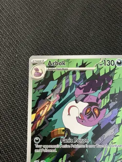 Pokemon TCG Arbok Card 176/162 Temporal Forces Holo Illustration Rare - Image 5