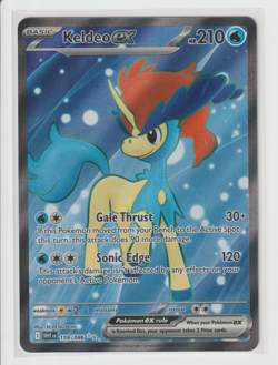 Keldeo ex 159/086 - SV White Flare - Full Art Ultra Rare English Pokemon Card NM - Image 1