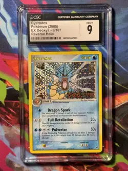 CGC 9 MINT - Gyarados Reverse Holo Rare EX Deoxys 2005 Pokemon Card #8 - Image 1