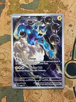 Pokemon Card TCG - Thundurus SVP 209 Promo Scarlet & Violet Promo Near Mint - Image 1