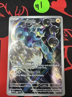 Pokemon TCG Thundurus Black Star Promo #SVP209 Full Art Holo NM - Image 1