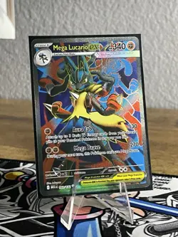 Pokemon TCG Mega Lucario EX 160/132 Full Art Mega Evolutions Near Mint NM - Image 1