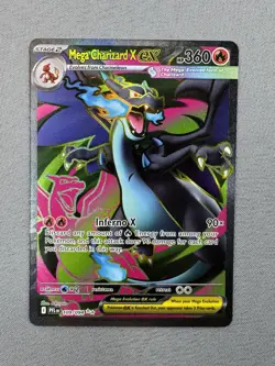 Pokemon TCG Phantasmal Flames Mega Charizard X ex #109/094 Ultra Rare MINT - Image 2
