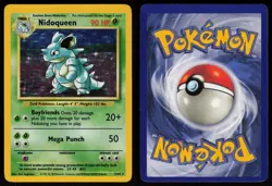 Nidoqueen 7/64 NO Symbol Rare Jungle Holo Pokemon - Image 3