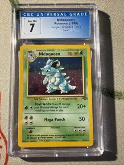 Pokemon TCG Nidoqueen Jungle 7/64 Holo Unlimited Holo Rare CGC 7 - Image 1